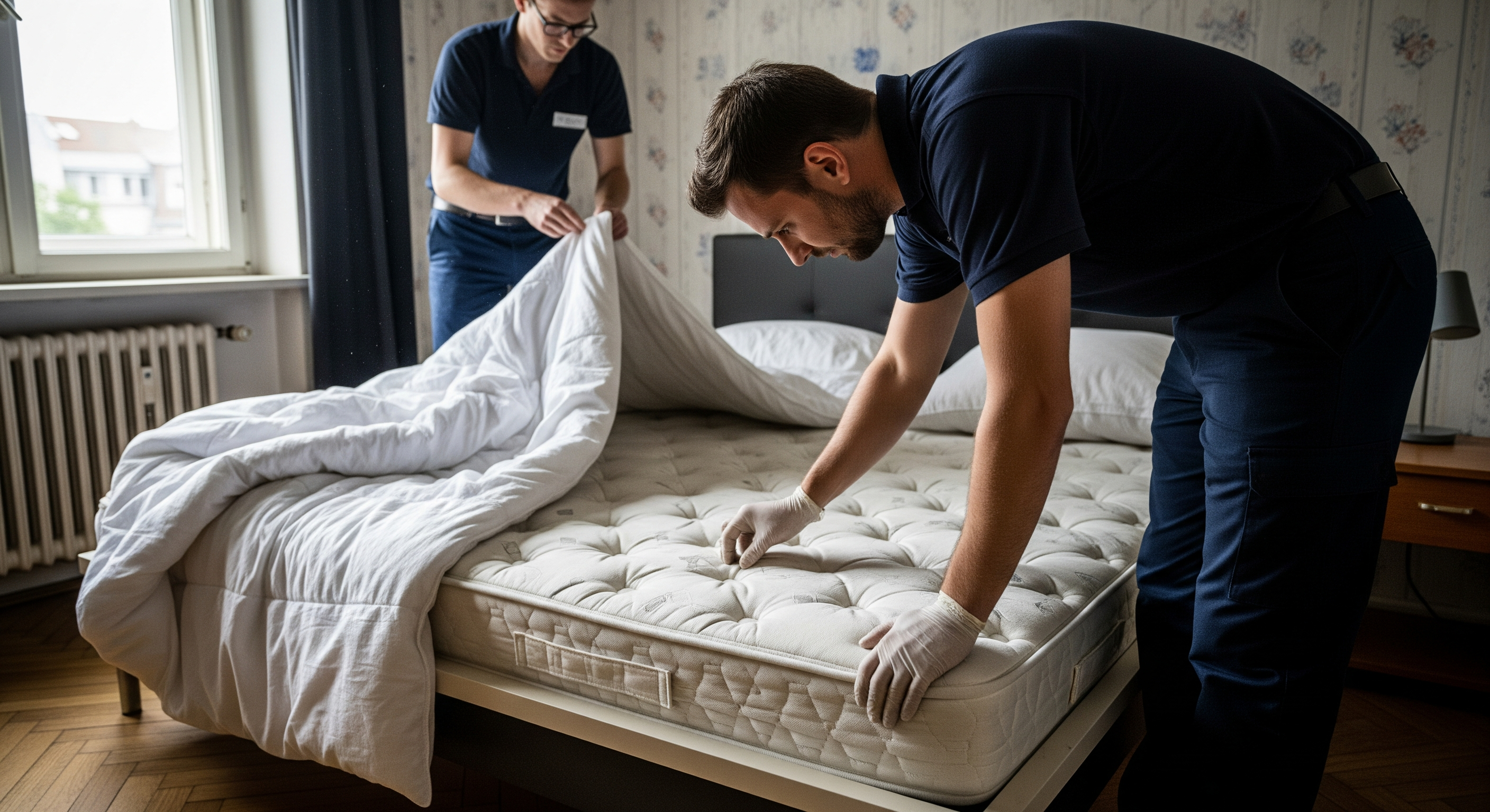 Bettwanzen Kontrolle und Nachsorge im Schlafzimmer